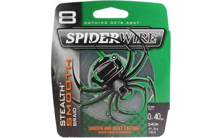 Berkley Spider Wire Stealth Smooth 8 Braid 0,12 mm 10,7 kg  8fach geflochtene Angelschnur moosgrün Meterware
