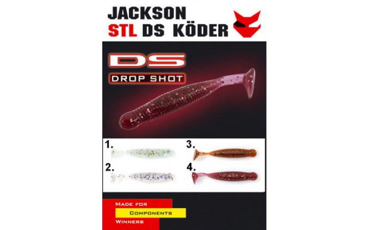 Jackson DS Vibrator Drop Shot Gummiköder 6 cm