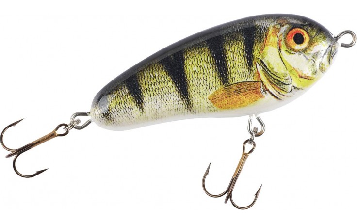 Wobbler MK Friesen Jerk Jerkbait Angelköder für Raubfische 8 cm 22 Gramm Jerkköder Farbe Barsch