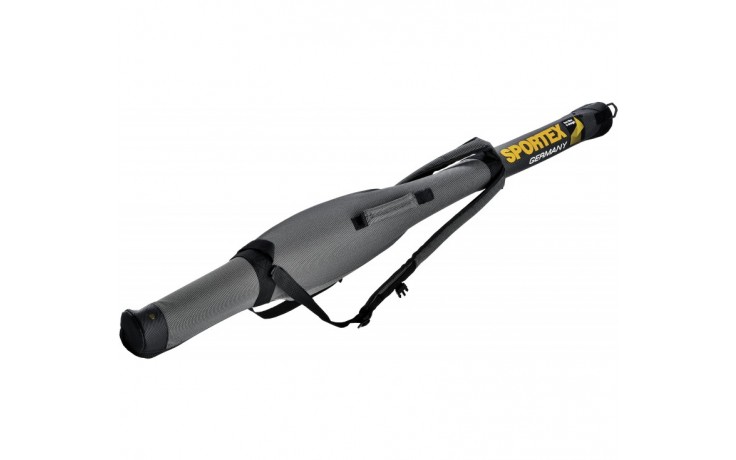 Sportex Super Safe Rutentransportrohr 1,5 Meter für 1 montierte Angelrute Farbe grau