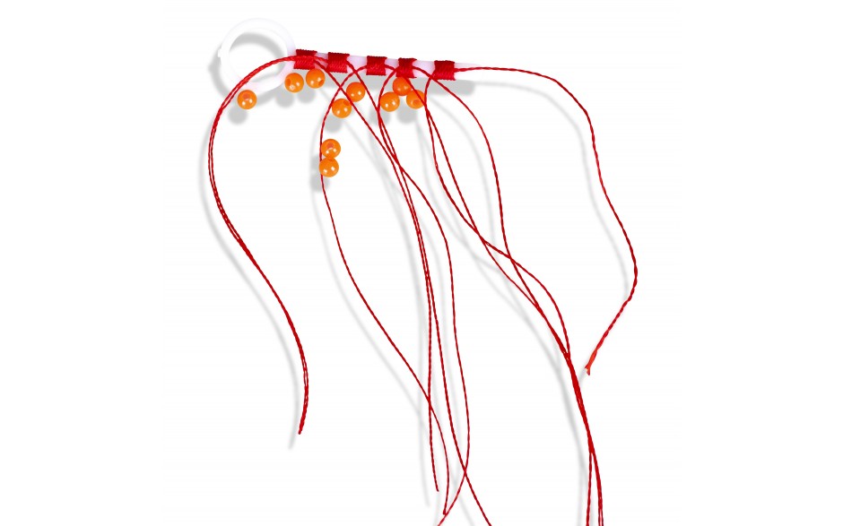 Fadenstopper mit Perle Gr. L Posenstopper Fadenschnurstopper Angelschnurstopper 5 Stück