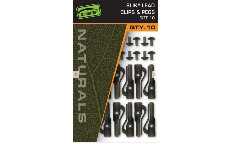  Fox Edges Naturals Slik Lead Clips und Pegs 