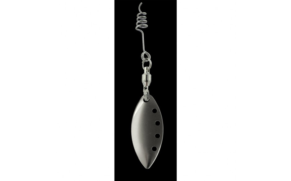 Jenzi Spnnerblättchen für Angelköder wie Gummifische, Jigs 2 Stück im SB Pack silber