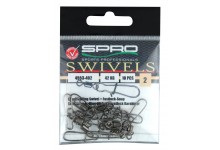 Spro Rolling Swivel Fast Lock Snap Wirbel m. Karabiner