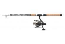 Angelset Allround Angelrute & Angelrolle 2,7 Meter Angelrolle Größe 40 100 Meter 0,40 mm Angelschnurfassung