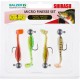 Shirasu Microköder-Set Trübes Wasser, mit Squid Aroma, 3g Jighead Hakengröße 4