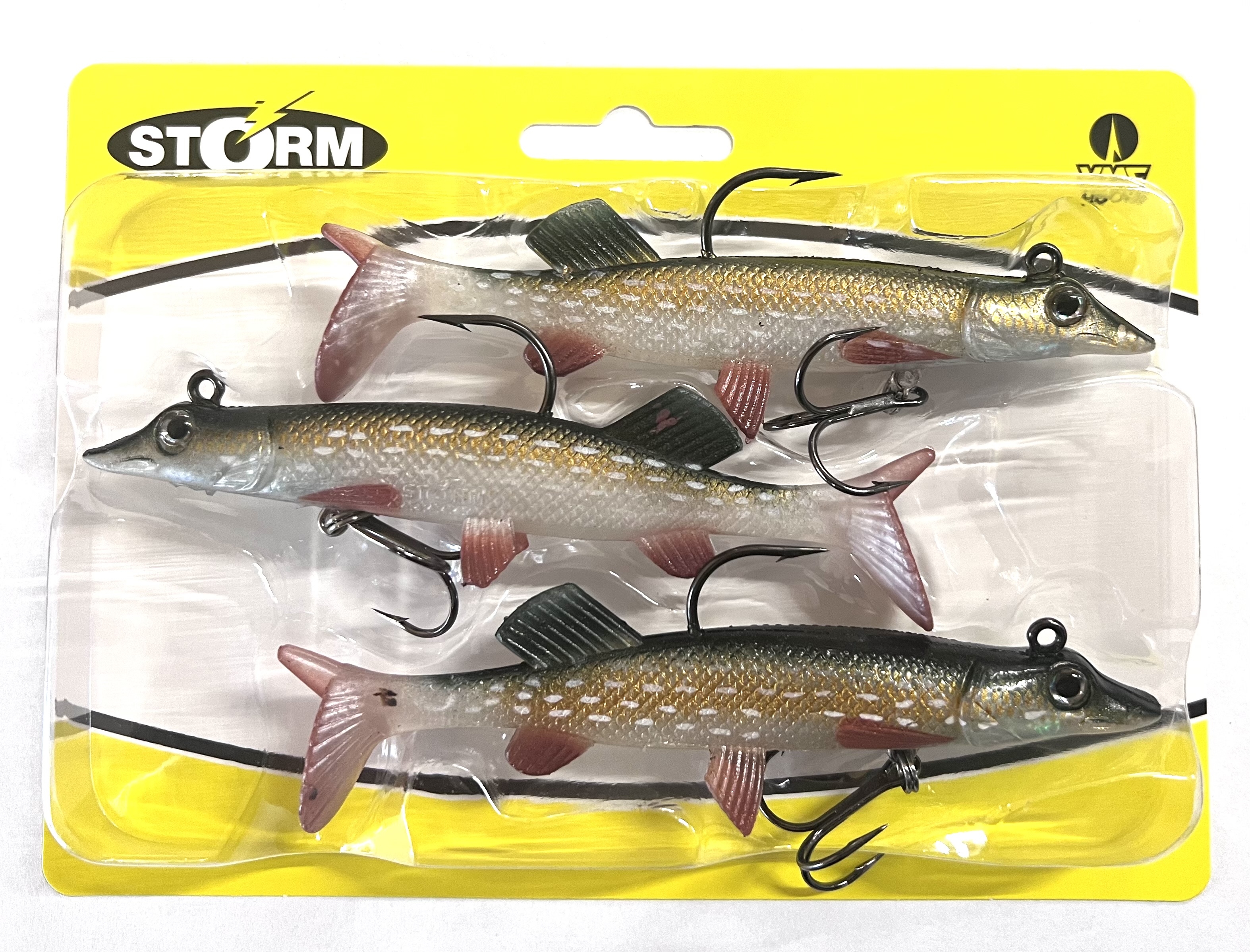 Storm Naturistic HECHT Gummikder 12 cm Hechtdekor 3 Angelkder fr  Raubfische Angler-Markt.de